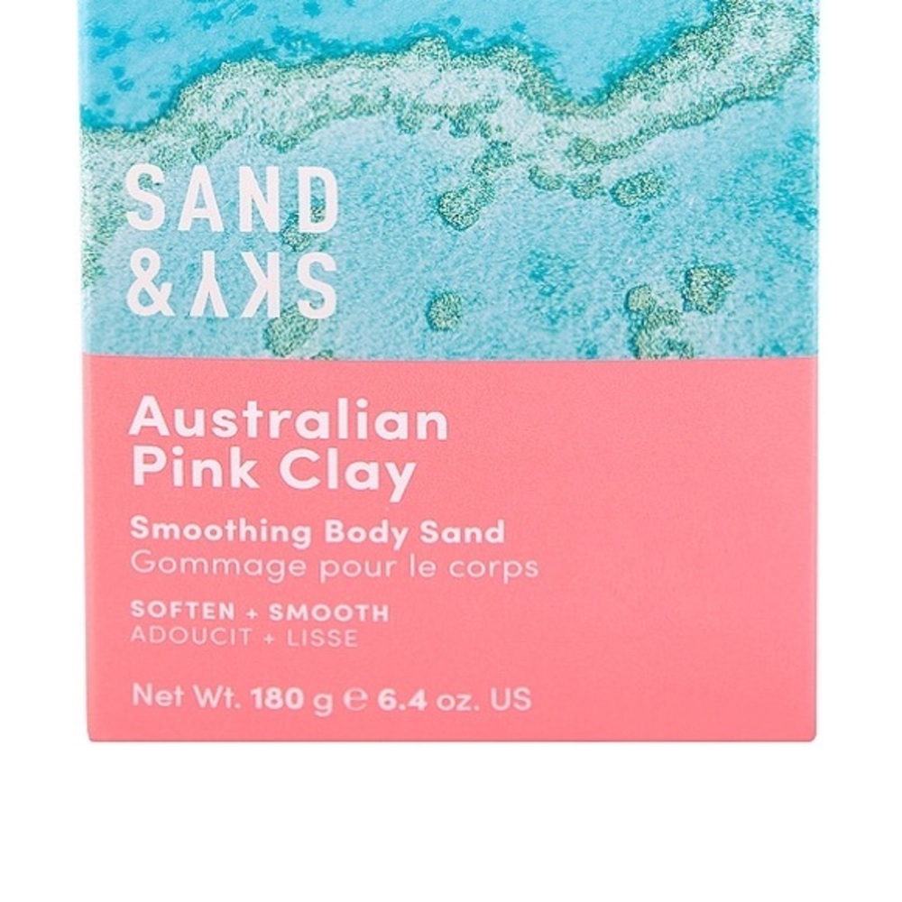 Sand & Sky Pink Clay Smoothing Body Sand 🎀